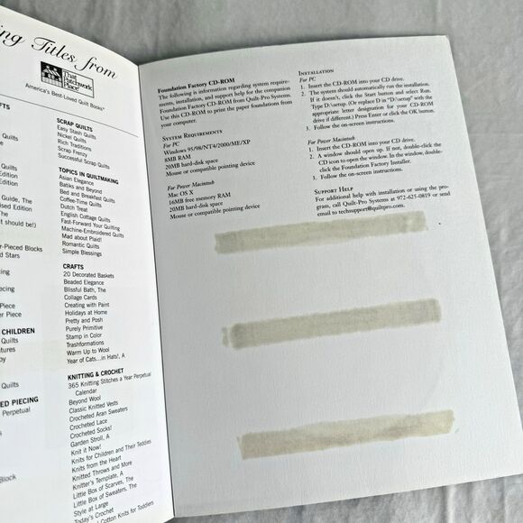 300 Paper-Pieced Quilt Blocks Carol Doak 2004 Quilt Pattern Book Colored NO CD - Picture 7 of 8